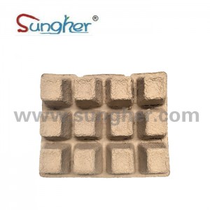 Paper Pulp Plant Tray – 3X4 Square Tray (big)