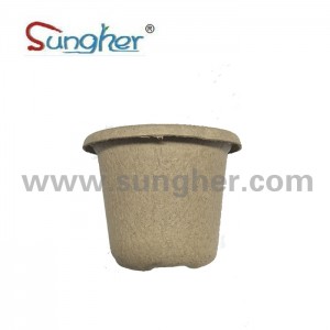 Paper Pulp Plant Pot – 11cm Round