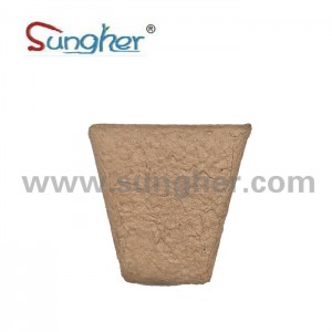 Paper Pulp Plant Pot – 8cm Square