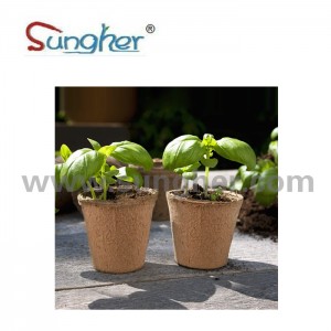 Paper Pulp Plant Pot – 8cm Round