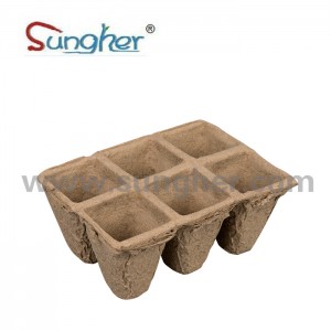 Paper Pulp Plant Tray – 2X3 Square Tray