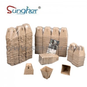 Paper Pulp Plant Pot – 6cm Square