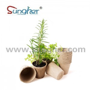 Paper Pulp Plant Pot – 8cm Round