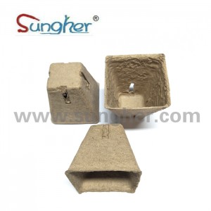 Paper Pulp Plant Pot – 6cm Square