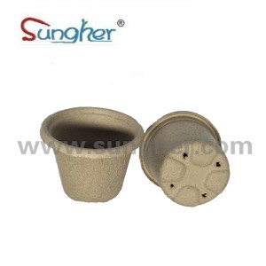 Paper Pulp Plant Pot – 11cm Round