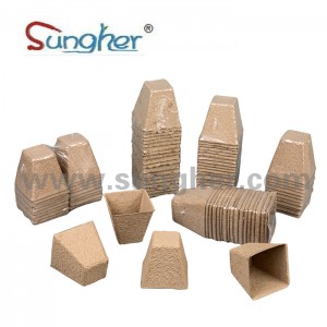 Paper Pulp Plant Pot – 8cm Square