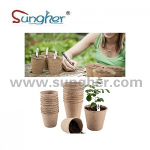 Paper Pulp Plant Pot – 8cm Round