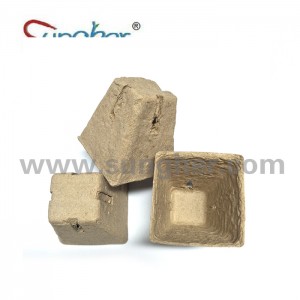 Paper Pulp Plant Pot – 6cm Square