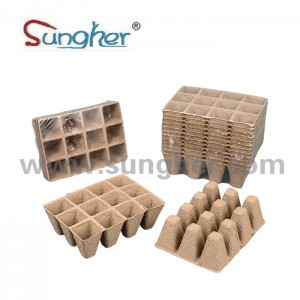 Paper Pulp Plant Tray – 3X4 Square Tray