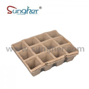 Paper Pulp Plant Tray – 3X4 Square Tray (big)